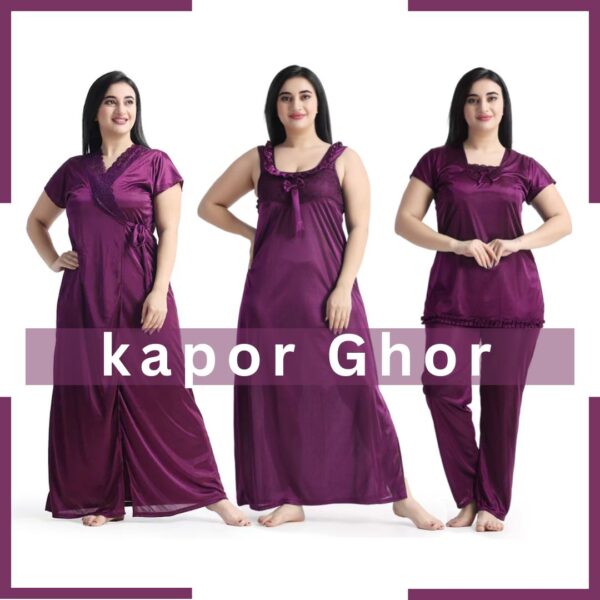 Nighty Set Purple