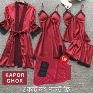 5 Part Maroon Nighty
