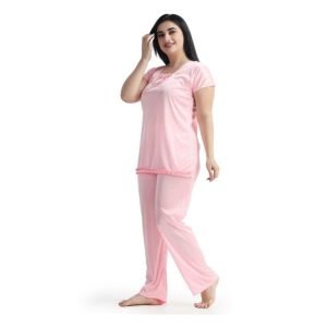 Pink color 2 Part Nighty