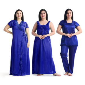 NEW 4 Part Nighty Blue