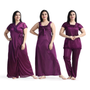 New 4 Part Nighty Purplae